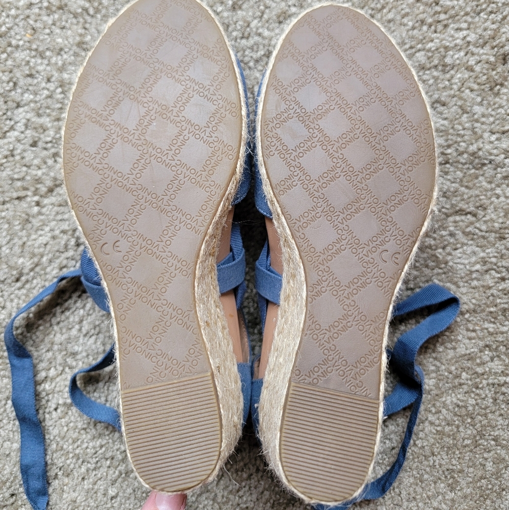 Vionic Blue Wedge Sandals - image 2